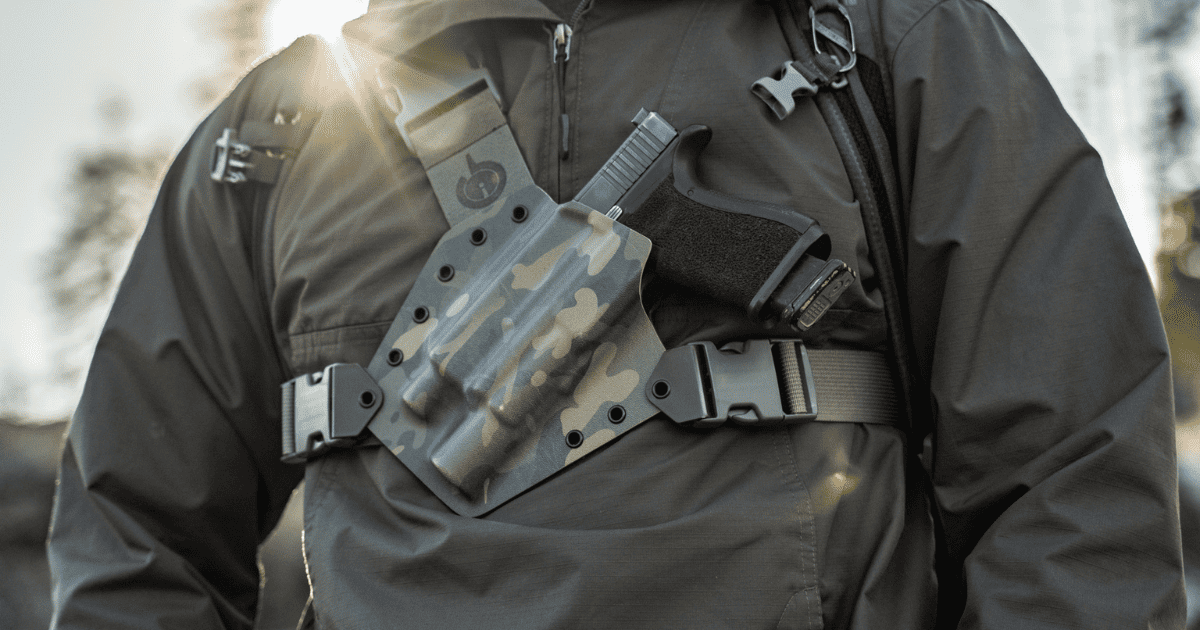 Best Glock Holsters For 2024 GunfightersINC   Kenai Chest Holster Glock 