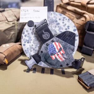 S&W SHIELD EZ 9| PUNISHER AMERICAN FLAG V2/Black | Lefthand | Closed End | Kenai | K964