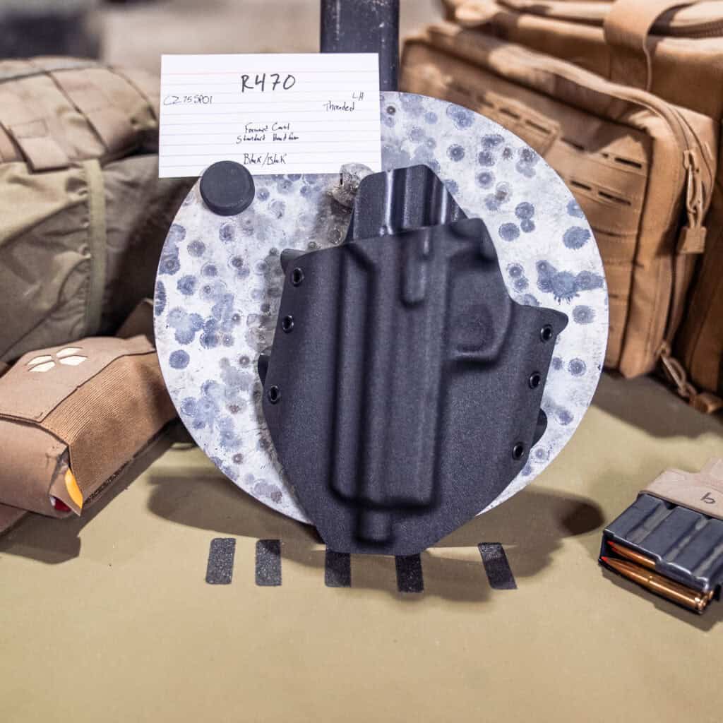 CZ 75 SP01| Black/Black | Lefthand | Threaded | 45° Cant| Ronin | R470