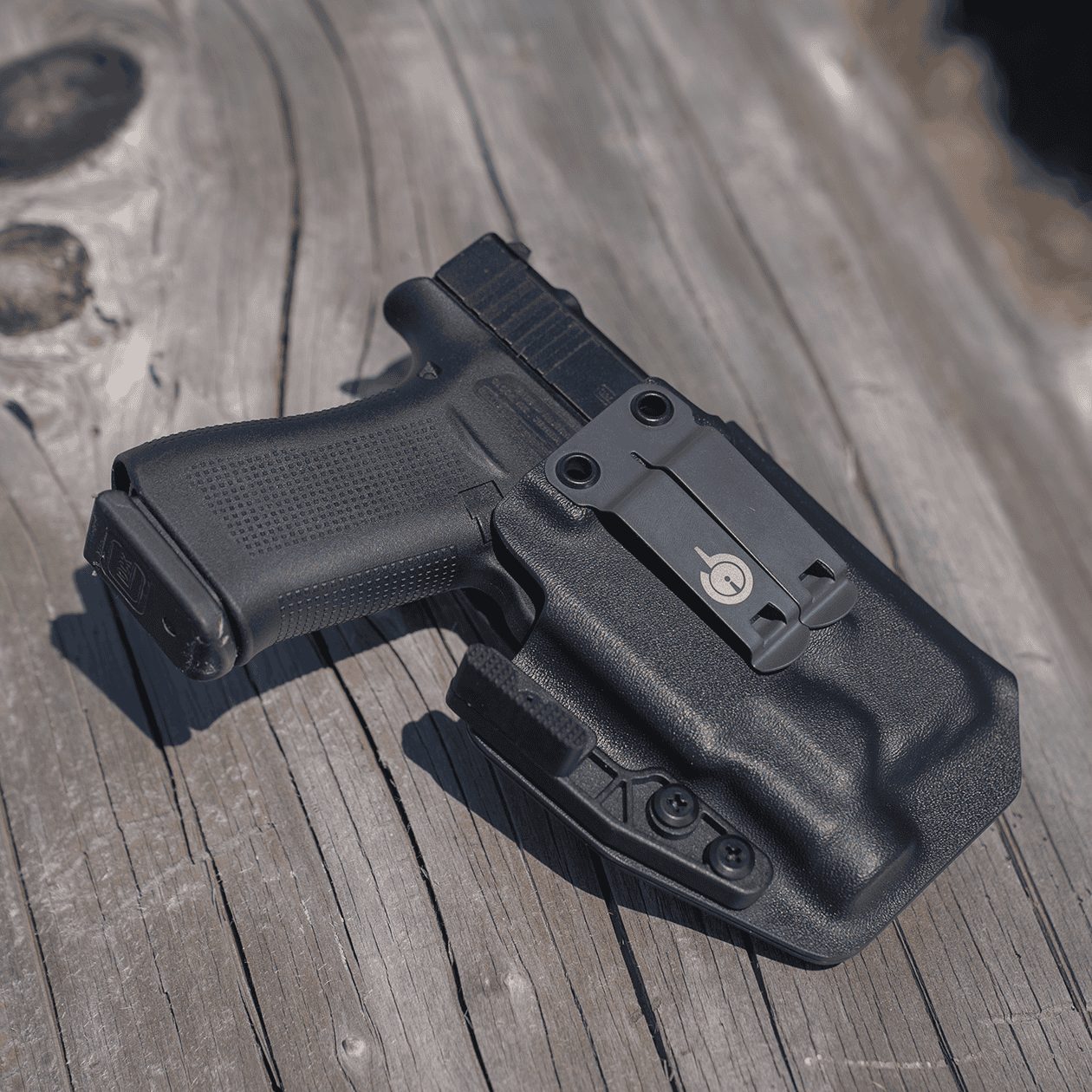 Ready to Ship Light Bearing Wraith with Pistol Holstered on Log