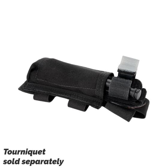 North American Rescue Combat Application Tourniquet Holder Black Open